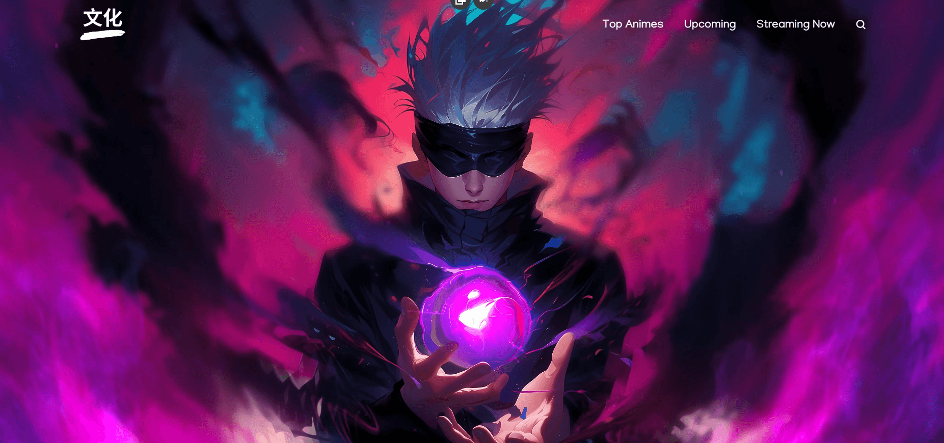 Interface do projeto Anime DB listando animes