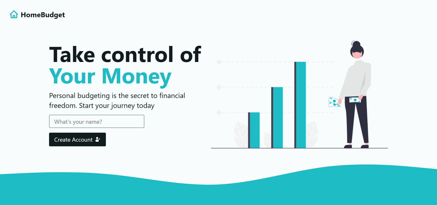 Dashboard financeiro do projeto Home Budget